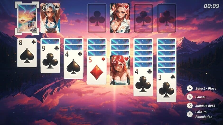 Solitaire Paradise: Anime Bikini Babes screenshot