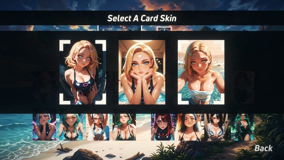 Solitaire Paradise: Anime Bikini Babes screenshot