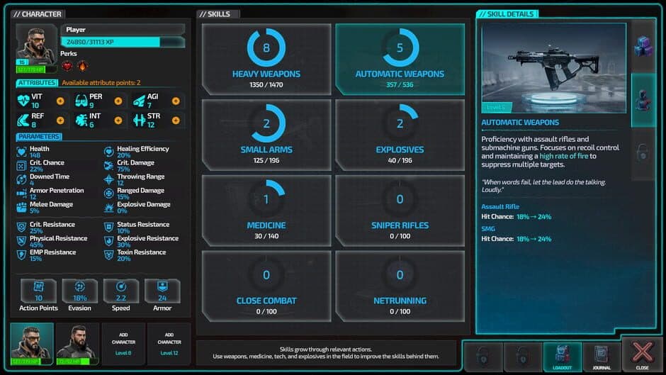 Humanity Echo: Cyberpunk Tactical RPG screenshot
