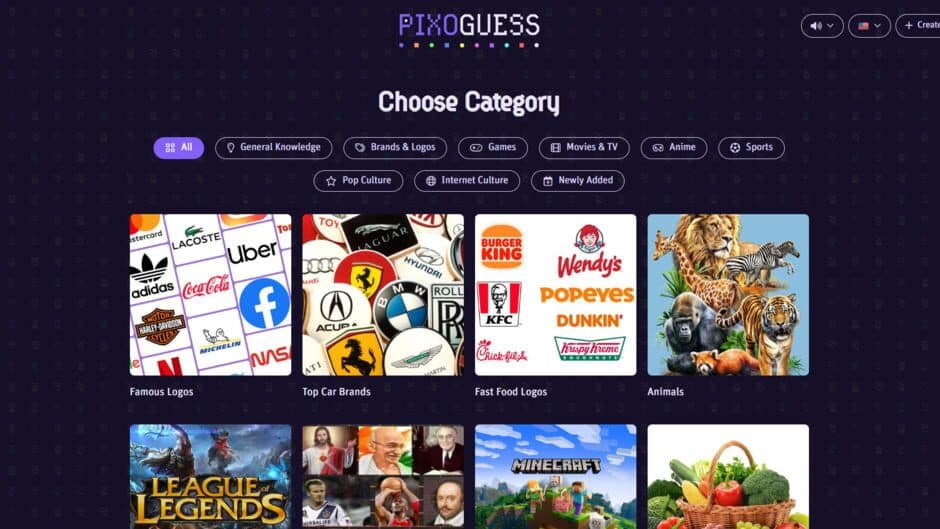 Pixoguess screenshot