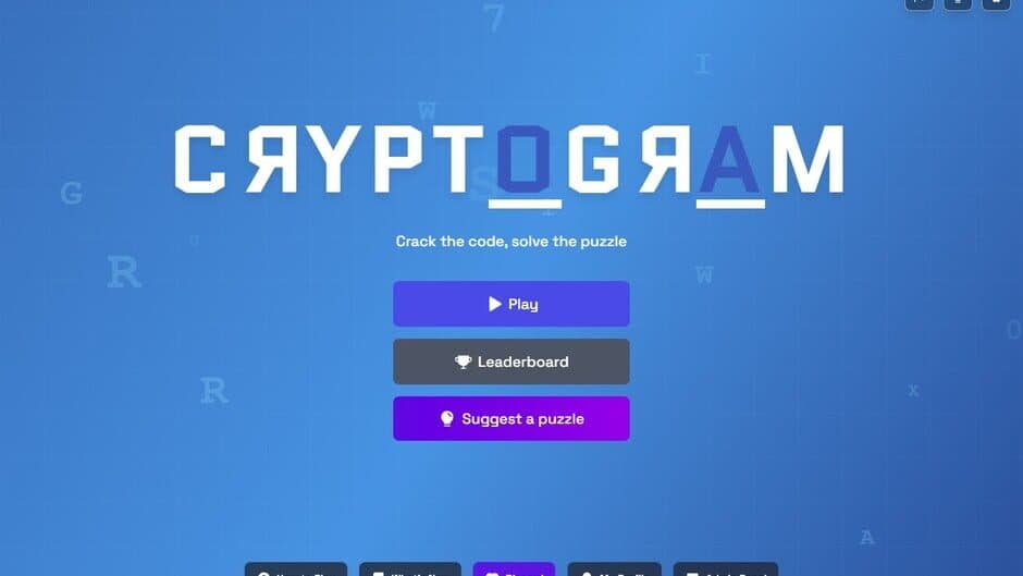 Cryptogram screenshot