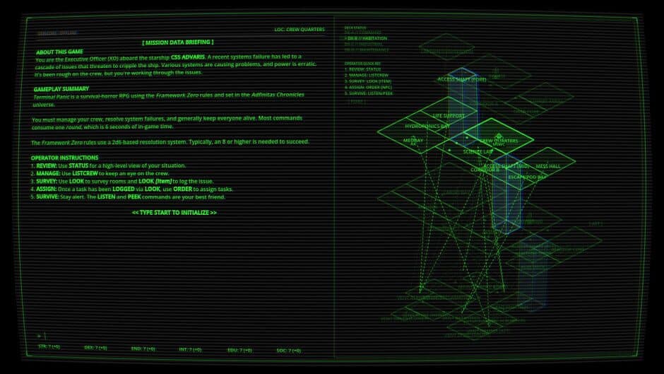 Framework Zero: Terminal Panic screenshot