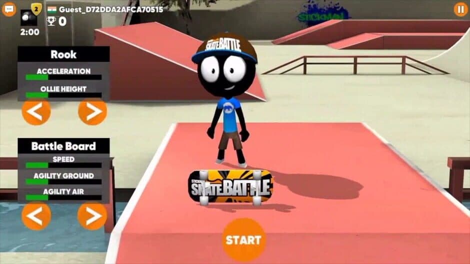 Stickman Skate Battle screenshot