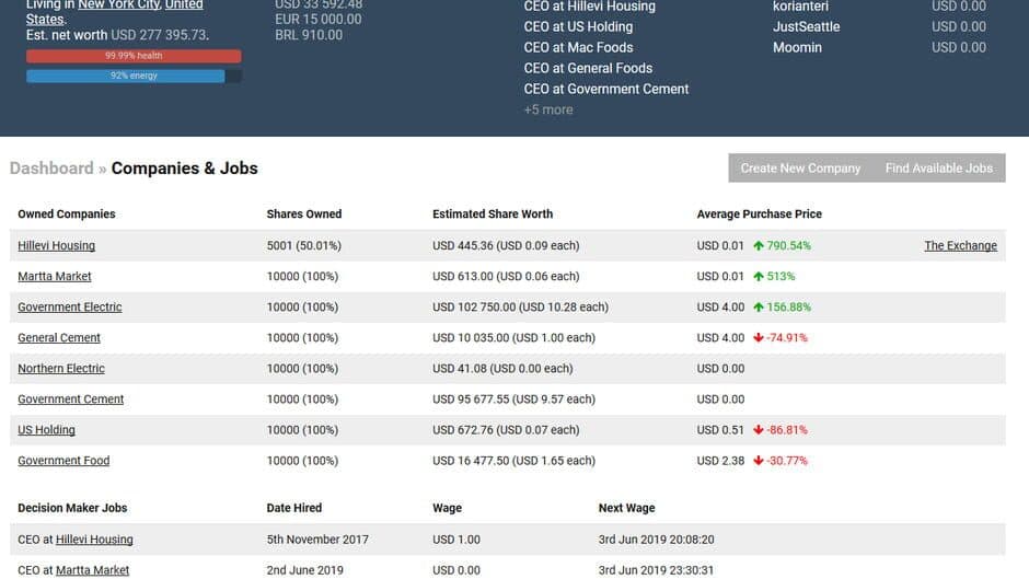 MoneyGame screenshot