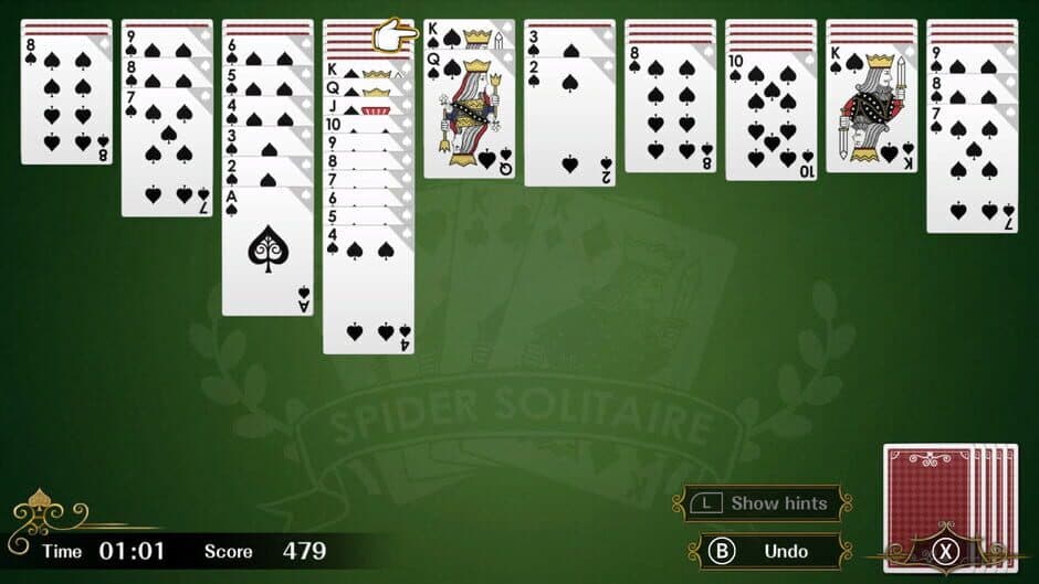 Spider Solitaire F screenshot