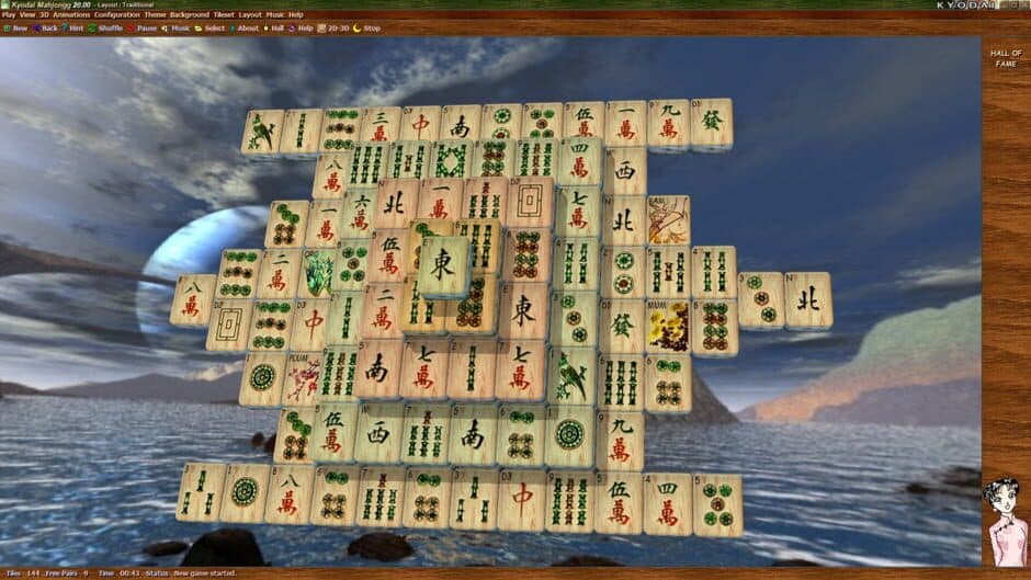 Kyodai Mahjongg screenshot
