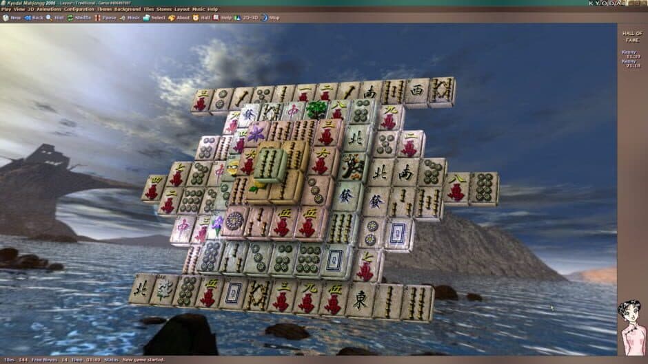Kyodai Mahjongg screenshot