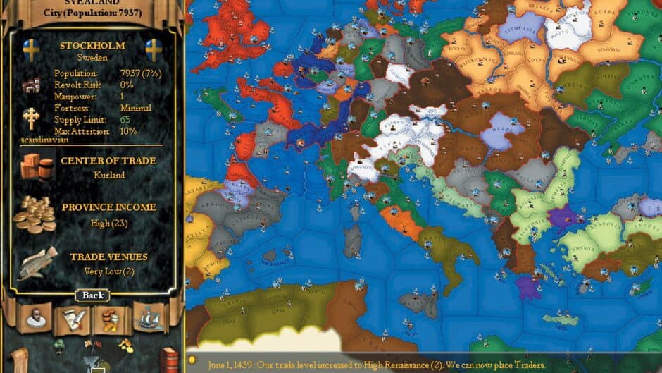 Europa Universalis II screenshot