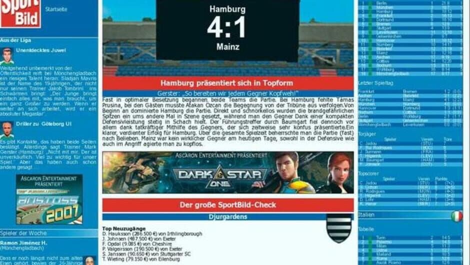 Anstoss 2007 screenshot