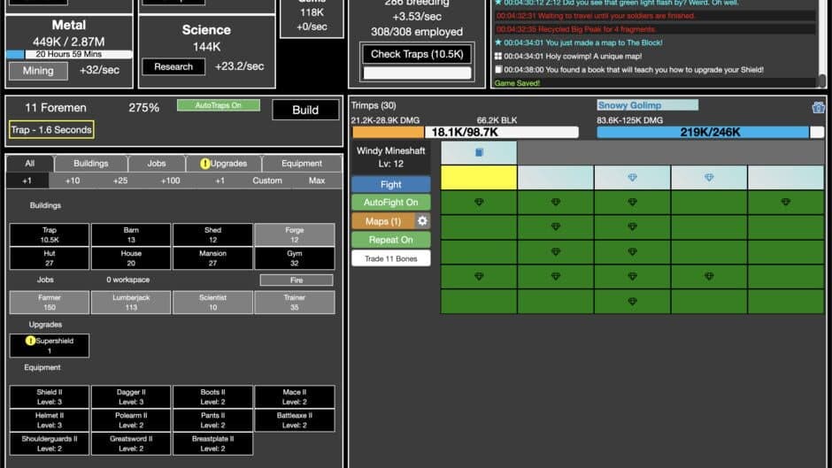 Trimps screenshot