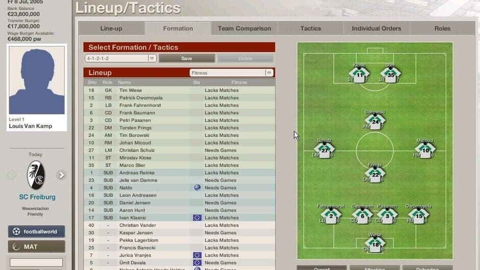 FIFA Manager 06 screenshot