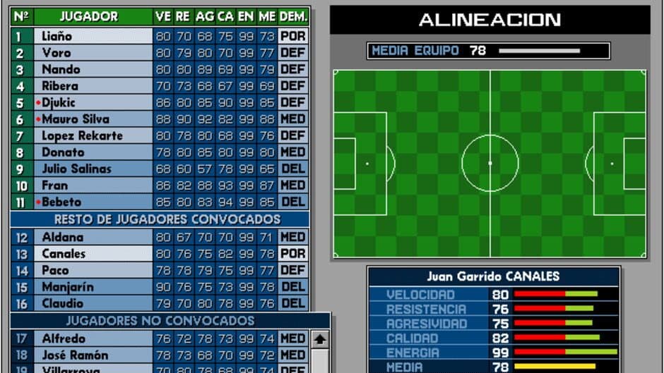 PC Fútbol 3.0 screenshot