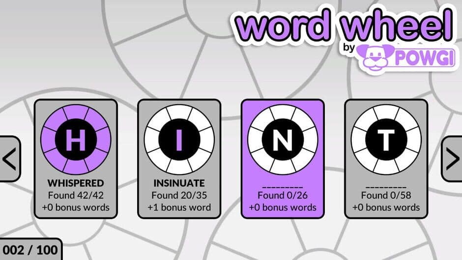 Word Wheel by Powgi screenshot