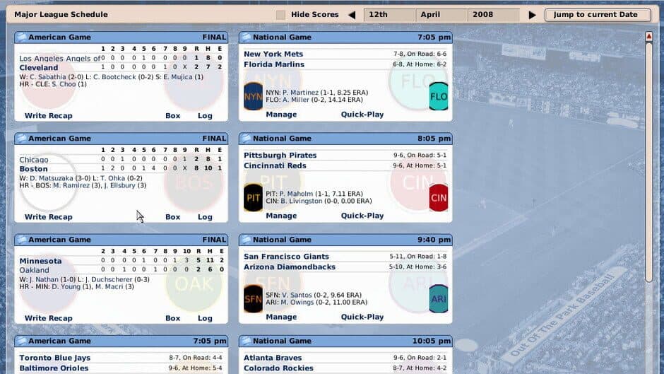 Out of the Park Baseball 9 screenshot