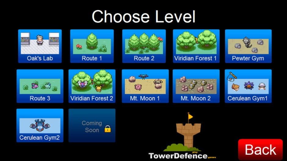 Pokémon Tower Defense screenshot
