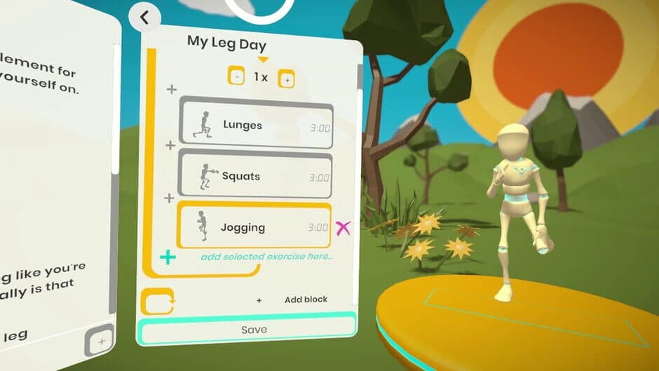 RealFit (VR fitness) screenshot