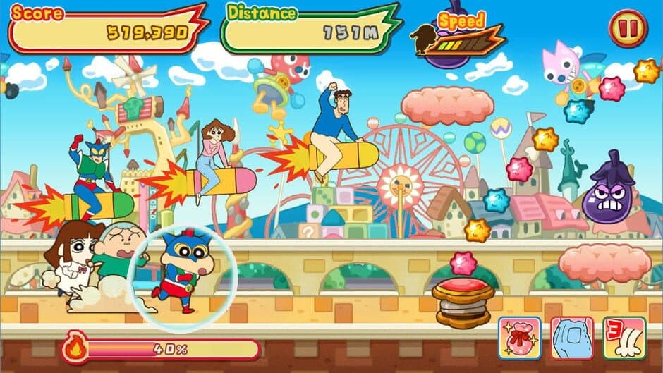 Crayon Shin Chan: The Storm Called! Flaming Kasukabe Runner!! screenshot