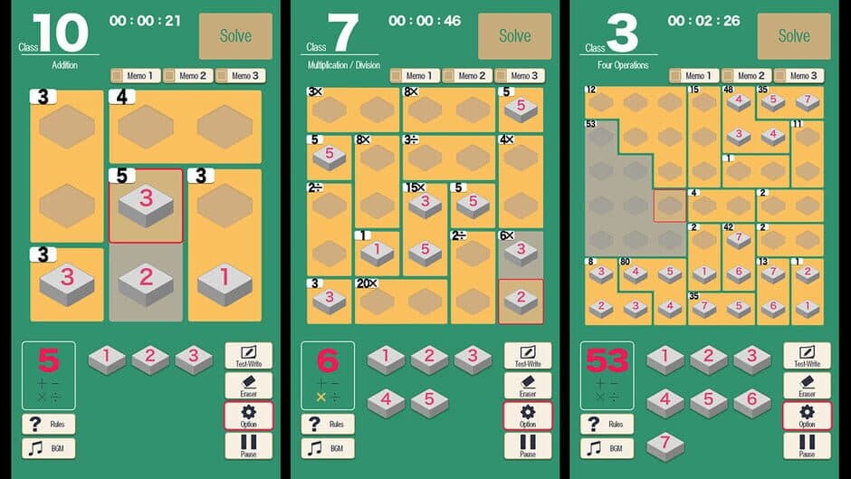 MMC Kenken: The World's Most Exciting Math and Logic Puzzle screenshot