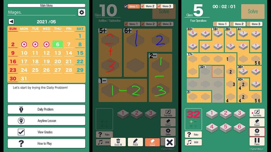 MMC Kenken: The World's Most Exciting Math and Logic Puzzle screenshot