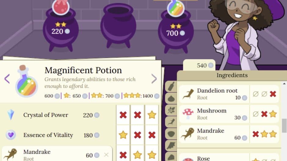 Lizzie's Lucky Potion Shop screenshot