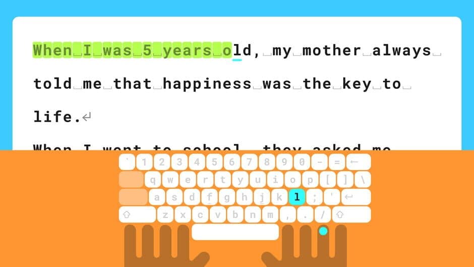 Typing Land screenshot