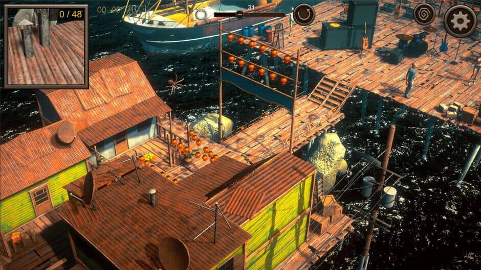 Hidden Floating City Top-Down 3D screenshot