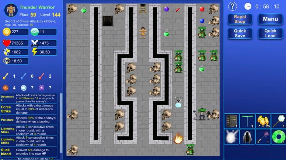 Magic Tower: Destroy the Wormhole screenshot
