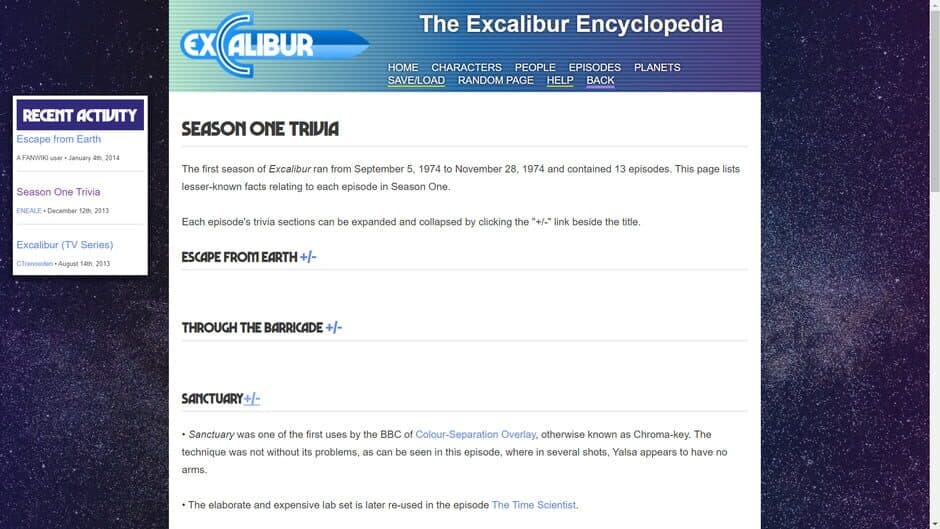 Excalibur screenshot