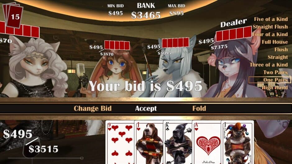 Furry Sex: Poker screenshot
