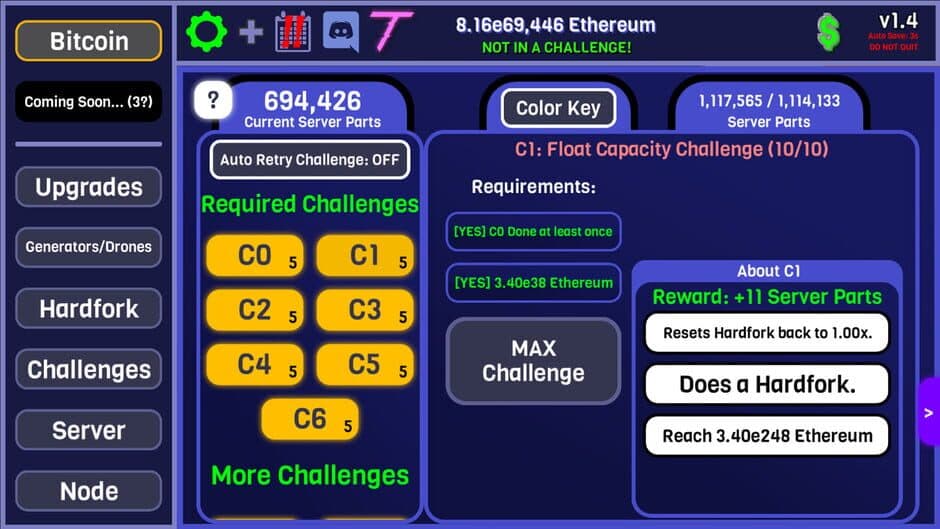 CryptoClickers screenshot