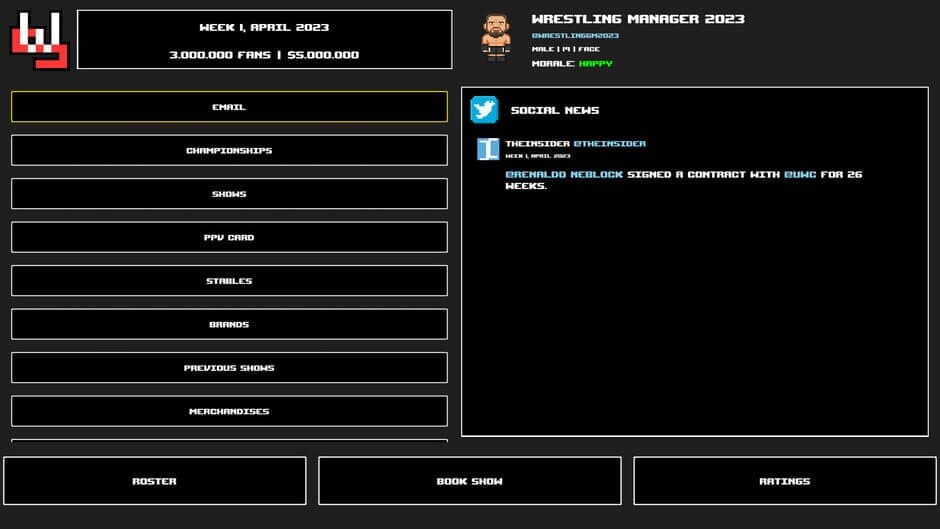 Wrestling Manager 2023 screenshot