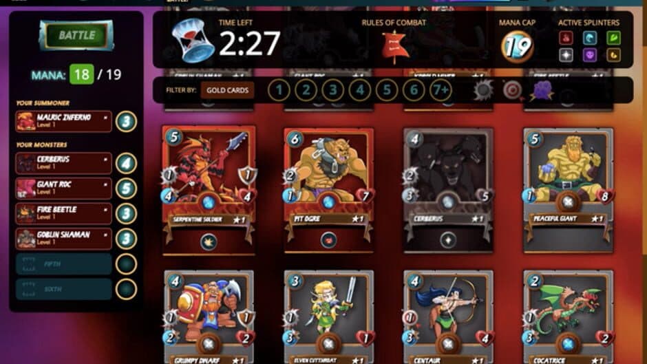 Splinterlands screenshot