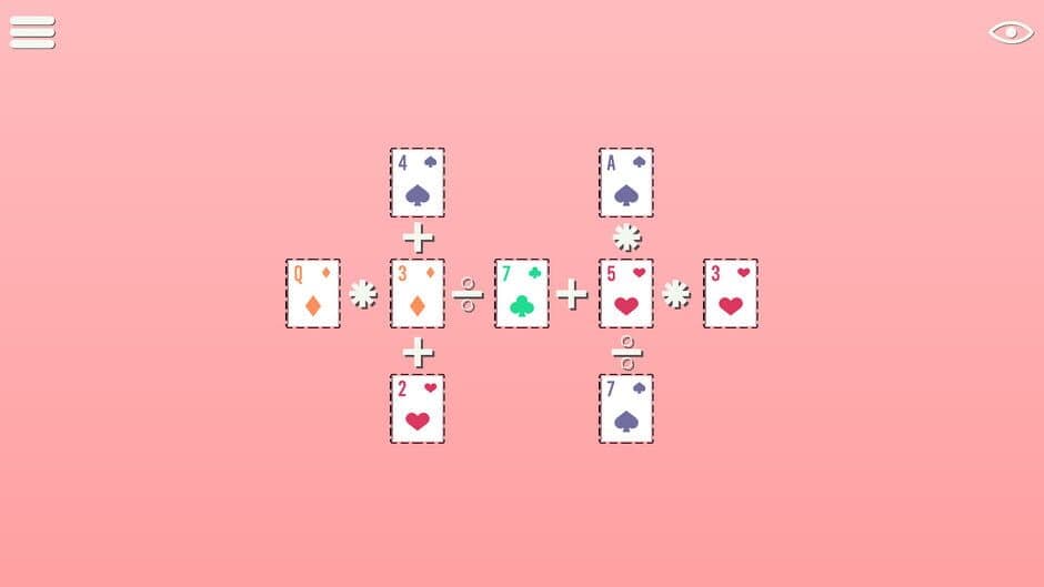 BlackJack Math Cross Numbers screenshot