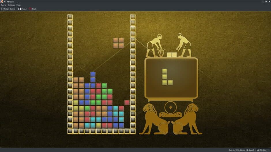 KBlocks screenshot