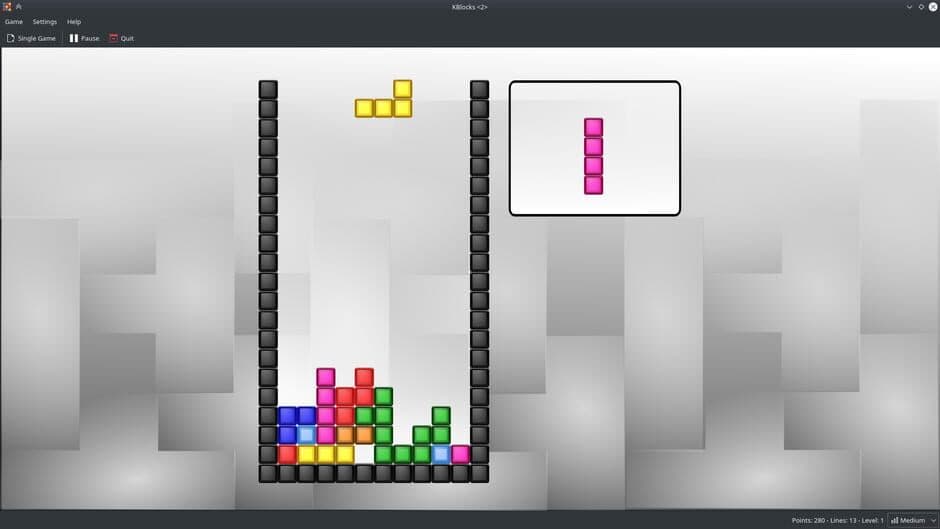 KBlocks screenshot