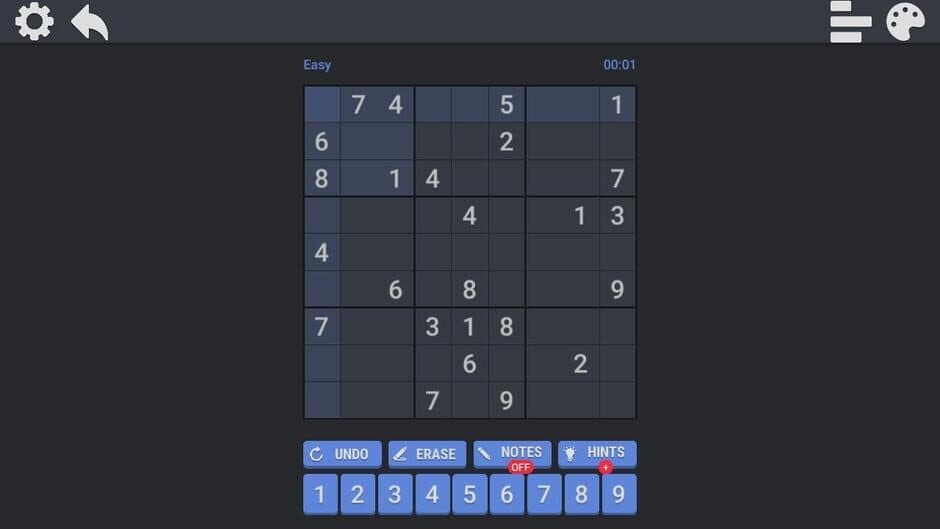 Numbers and Squares screenshot