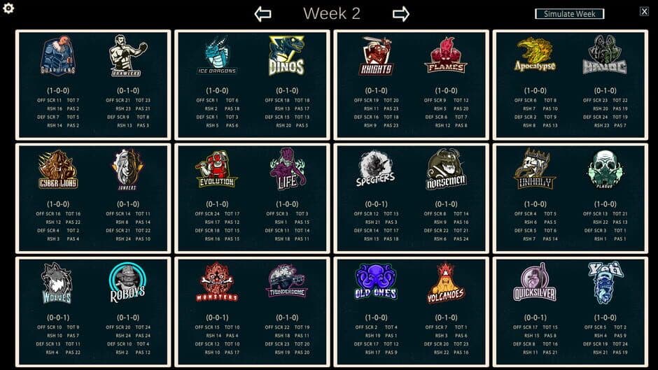 FFFL: Brutalball Manager screenshot