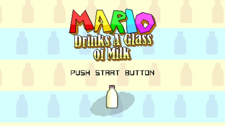 Mario Drinks A Glass of Milk screenshot