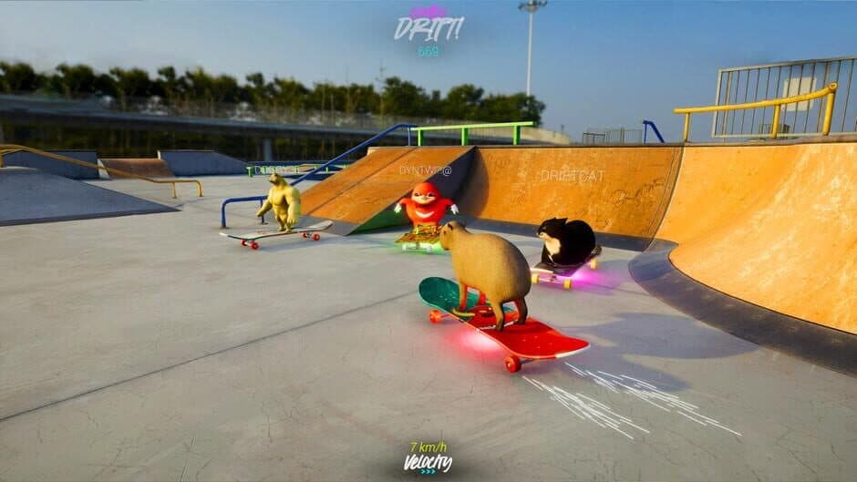 Skateboard Drifting Simulator with Maxwell Cat: The Game screenshot