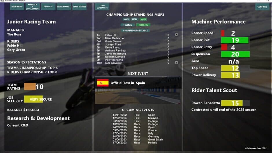 MGP Manager screenshot