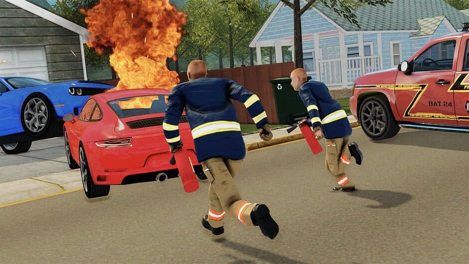 Rescue Team 911 Simulator: Ambulance, Police, Firefighter screenshot
