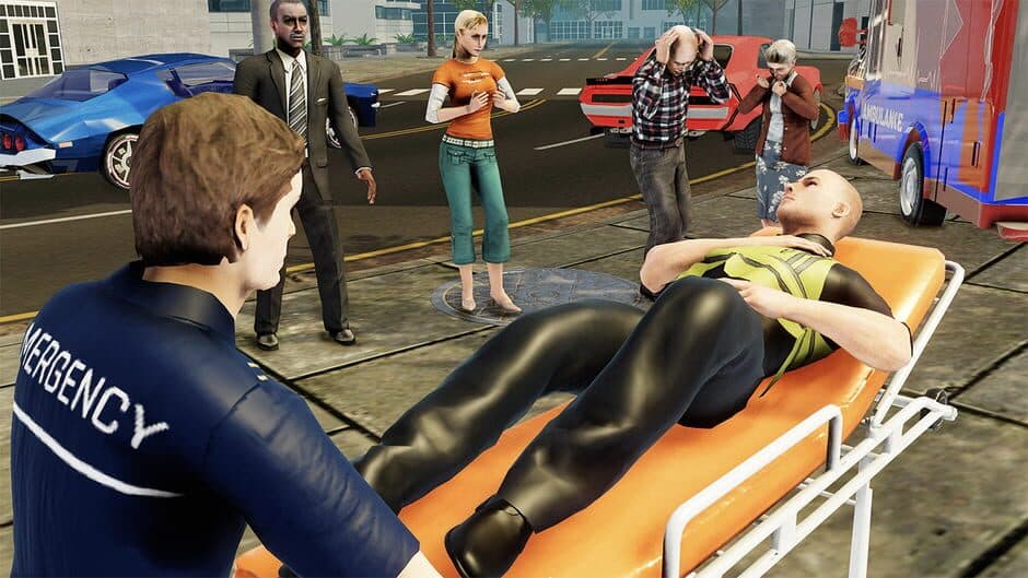 Rescue Team 911 Simulator: Ambulance, Police, Firefighter screenshot