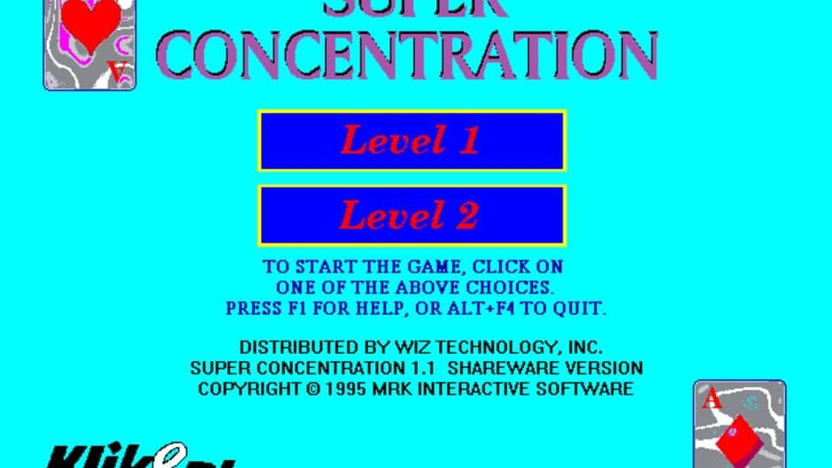 Super Concentration screenshot