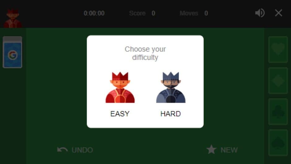 Google Solitaire screenshot