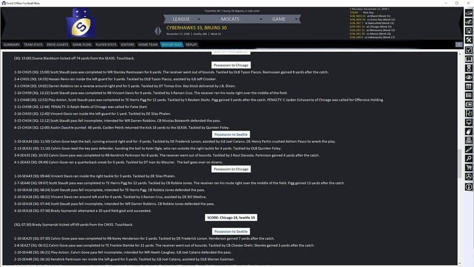 Front Office Football Nine screenshot