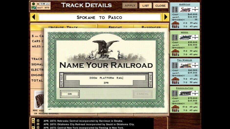 Rails Across America screenshot