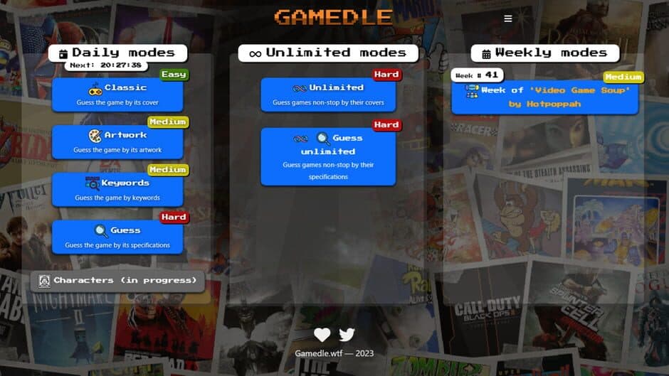 Gamedle screenshot