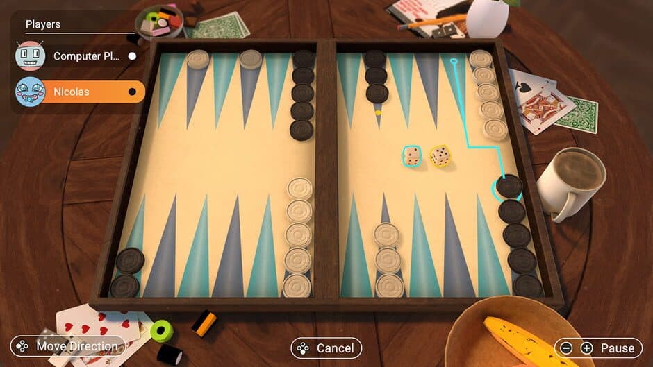 3in1 Game Collection: Backgammon + Checkers + Mills screenshot