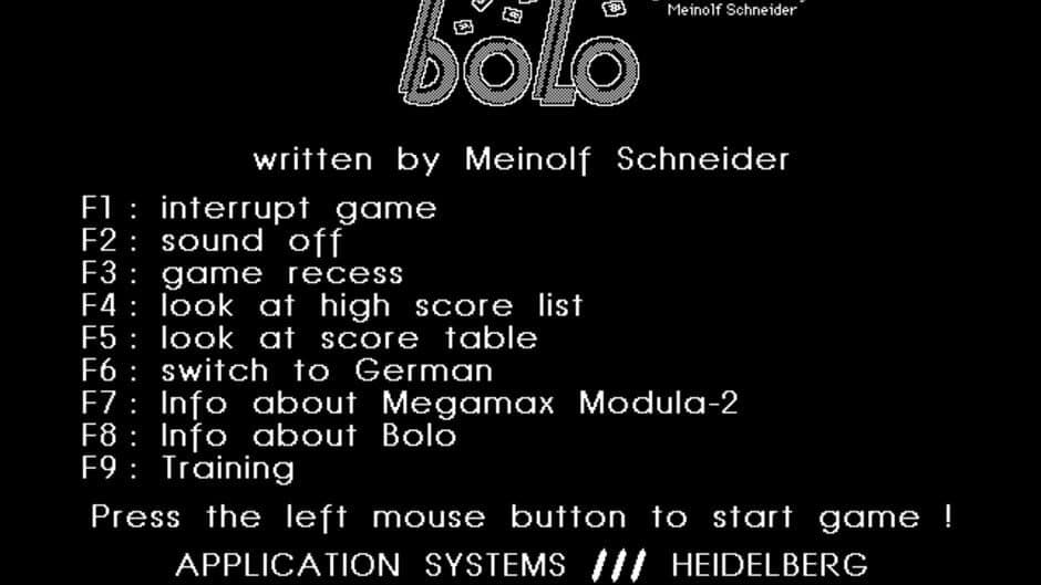 Bolo screenshot