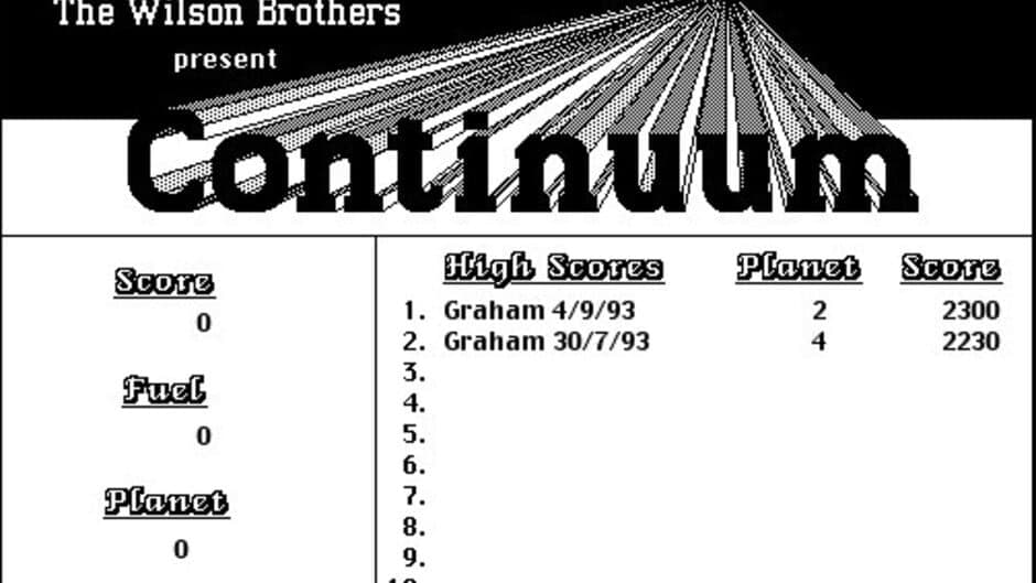 Continuum screenshot